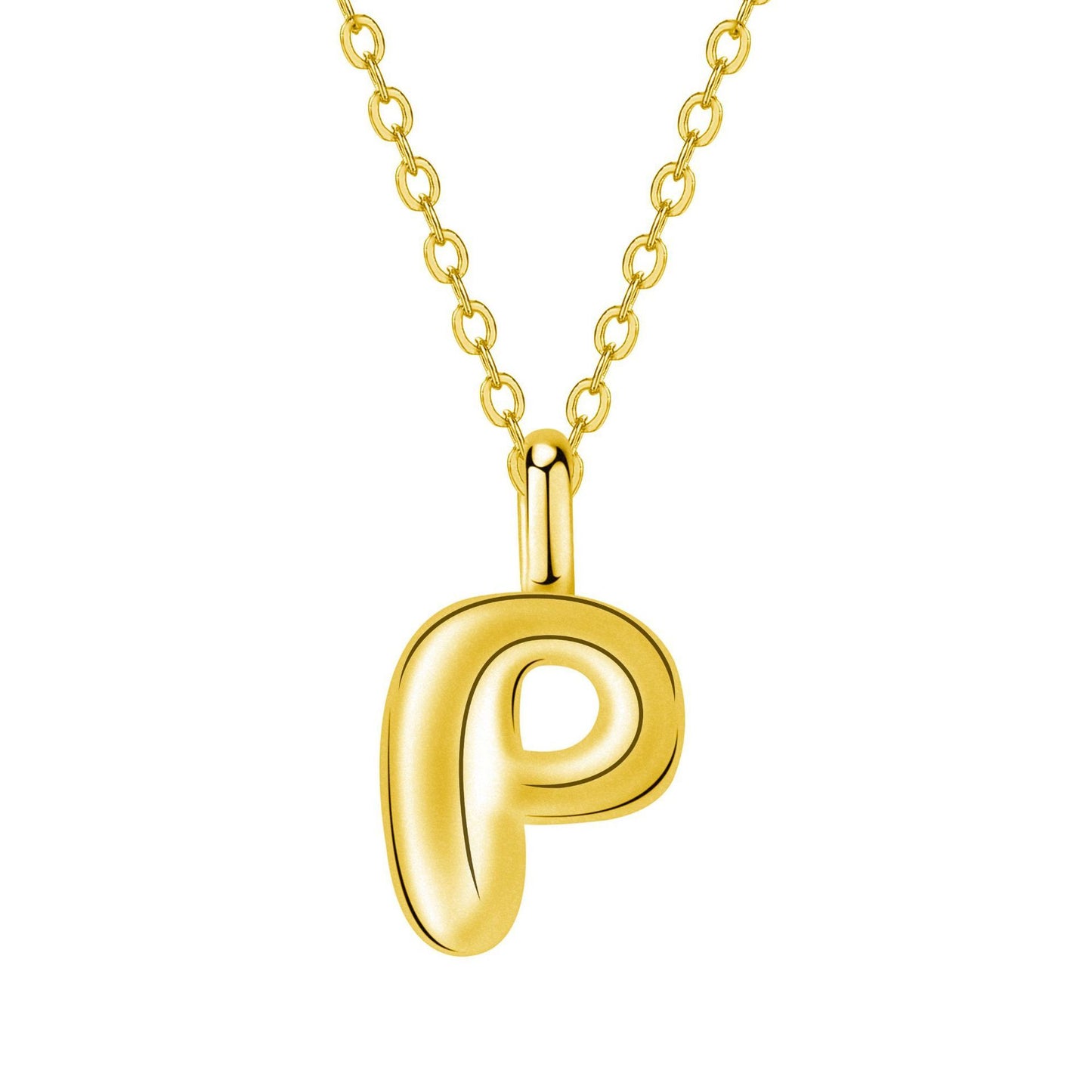 Twin Jewelry Simple Personality Gold 24 Letter Necklace