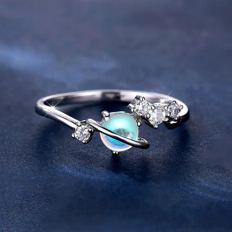 Female Fashion Planet Geometric Ring