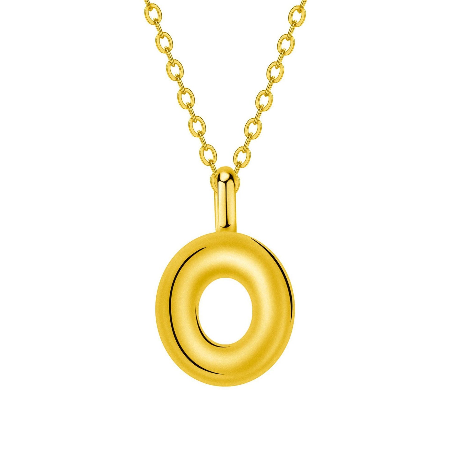 Twin Jewelry Simple Personality Gold 24 Letter Necklace