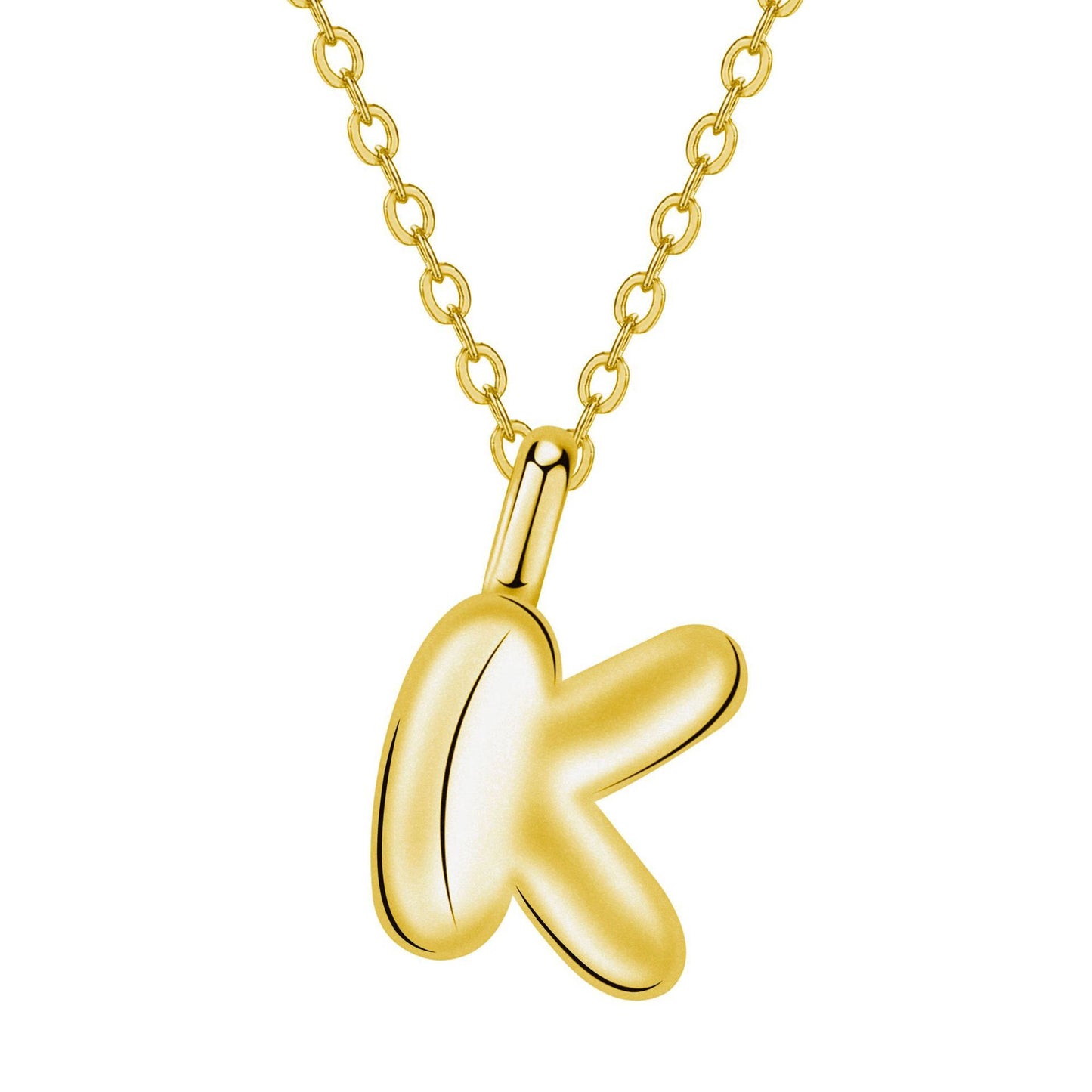 Twin Jewelry Simple Personality Gold 24 Letter Necklace