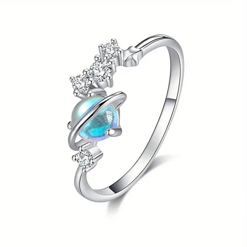 Female Fashion Planet Geometric Ring