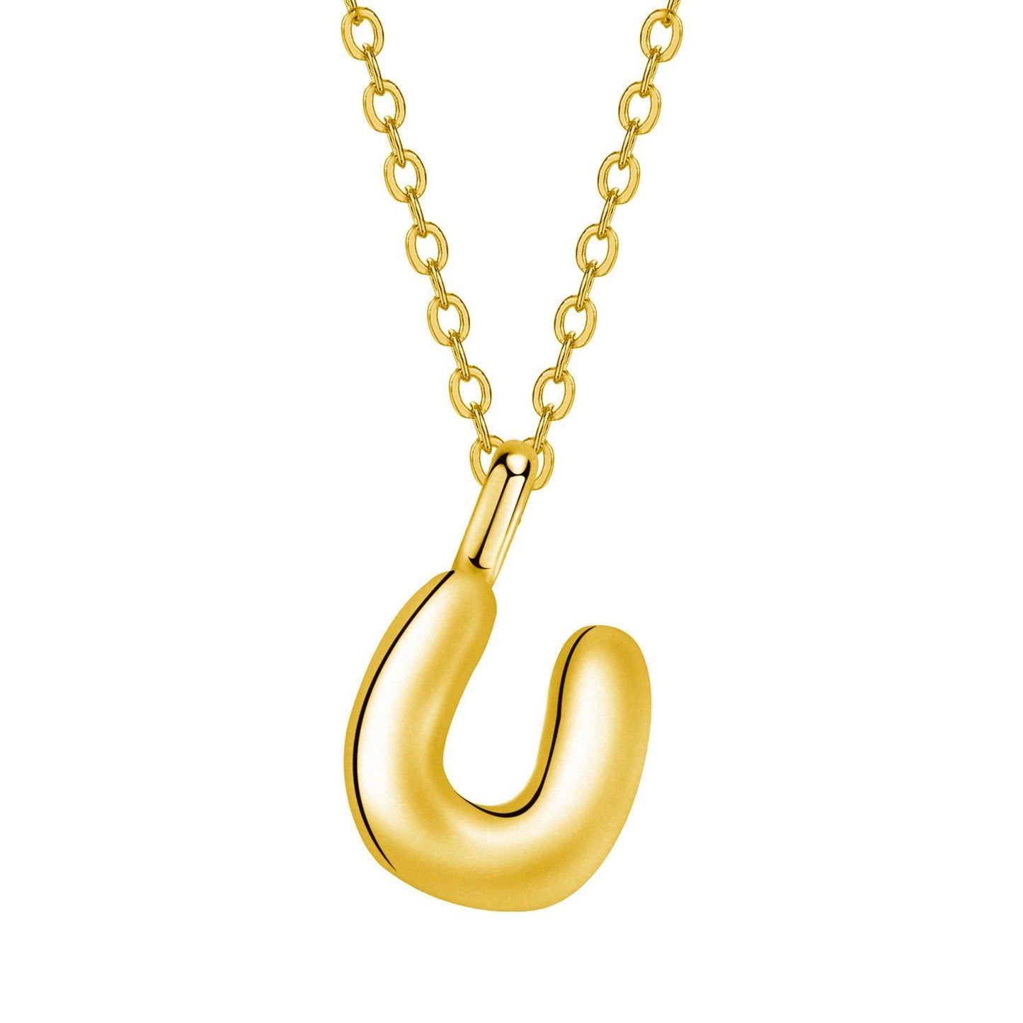 Twin Jewelry Simple Personality Gold 24 Letter Necklace