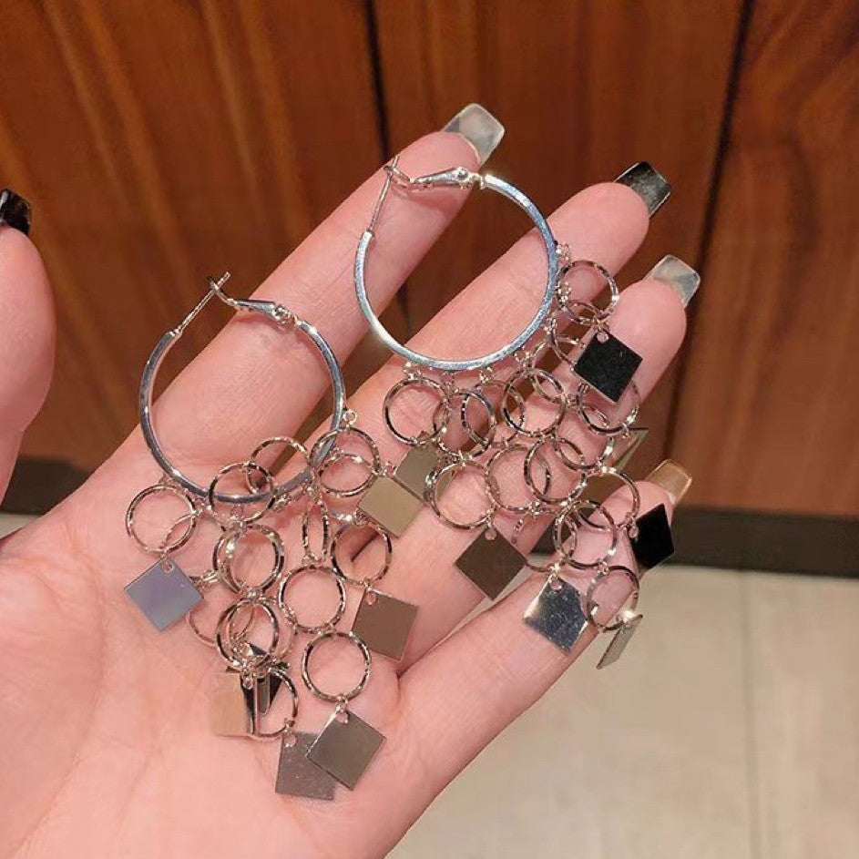 Women's Diamond Exaggerating Tassel Earrings