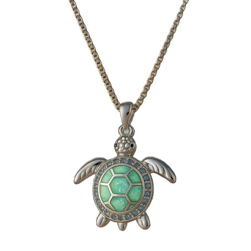Sea Turtle Light Luxury Minority Beach Ocean Necklace