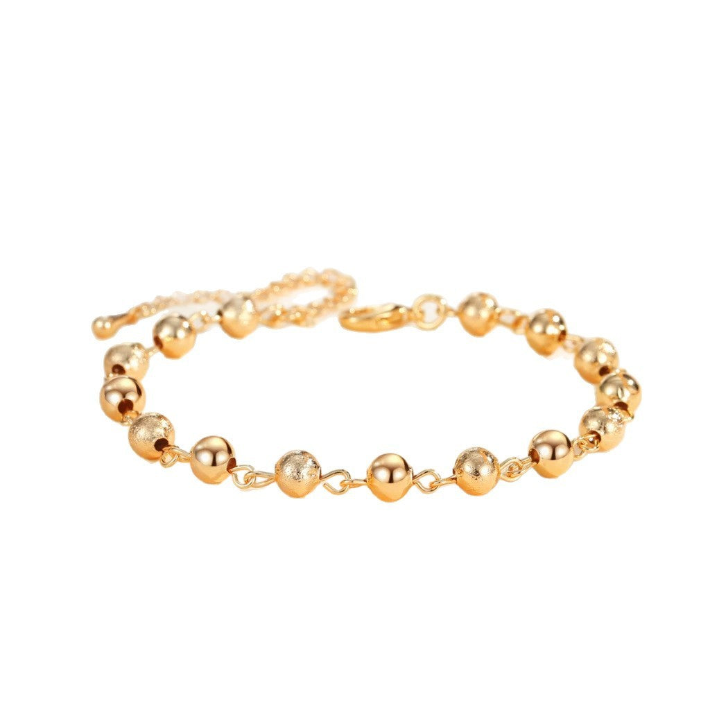European And American Ball Bracelet Men's And Women's Same Retro Beaded