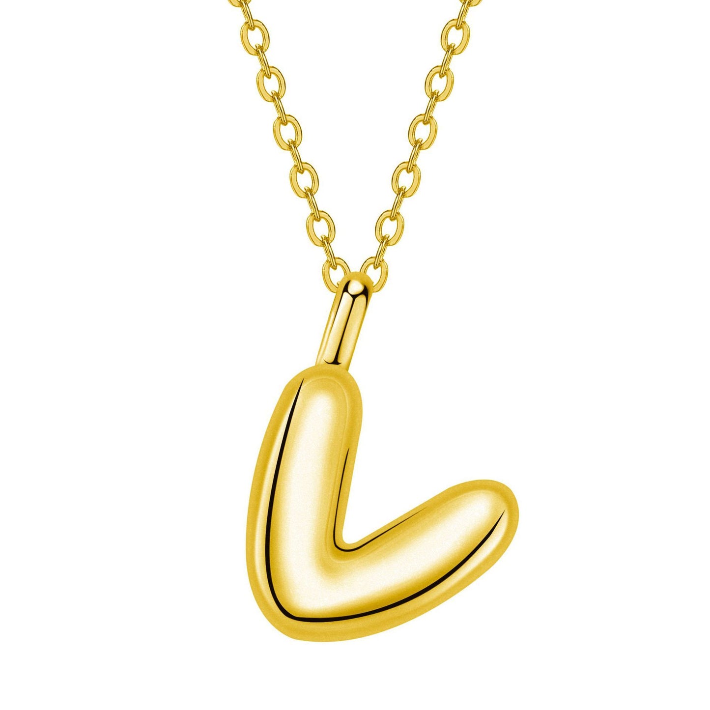 Twin Jewelry Simple Personality Gold 24 Letter Necklace