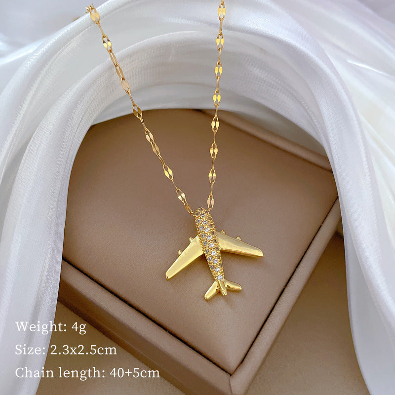 Three-dimensional Full Diamond Light Luxury Temperament Gorgeous Necklace