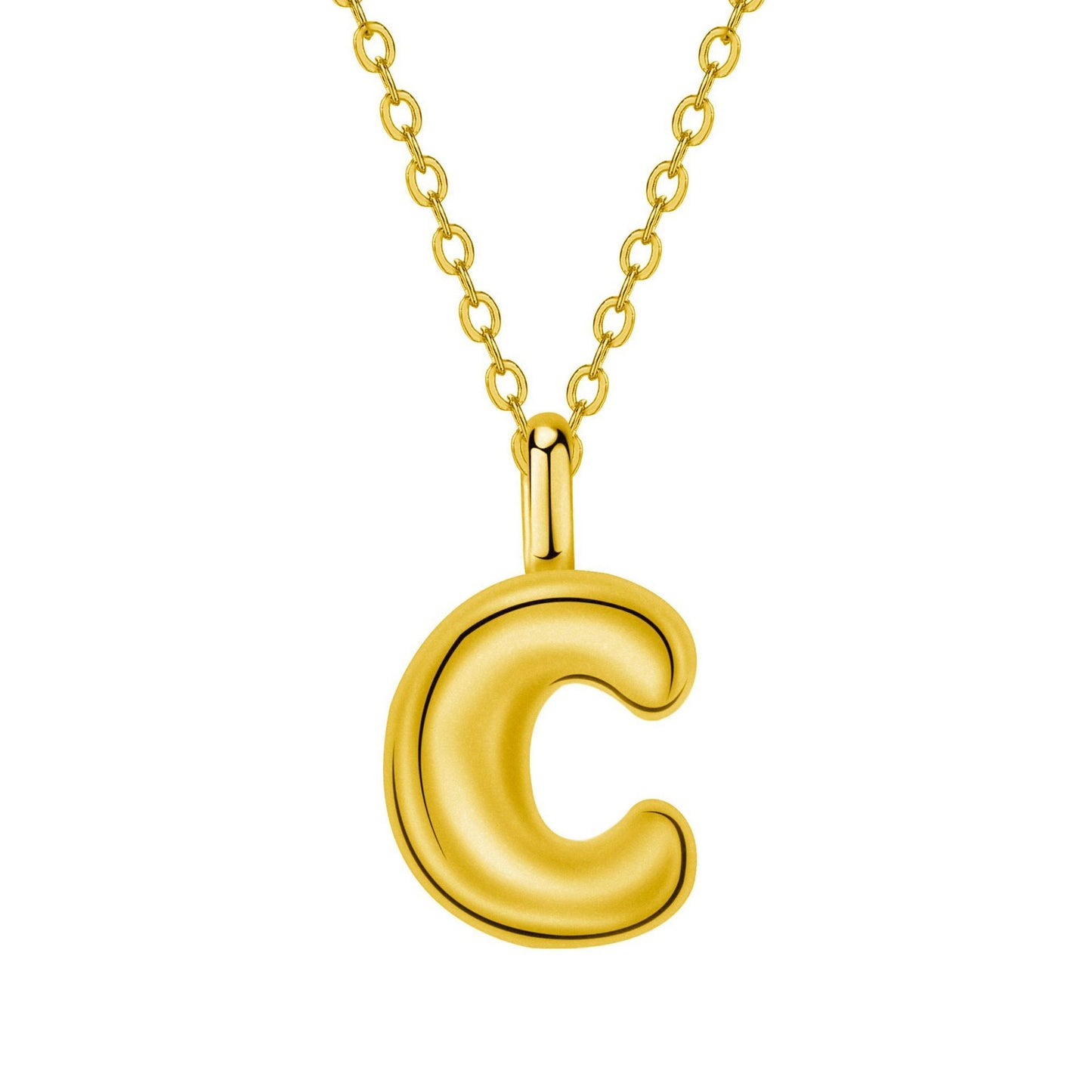 Twin Jewelry Simple Personality Gold 24 Letter Necklace