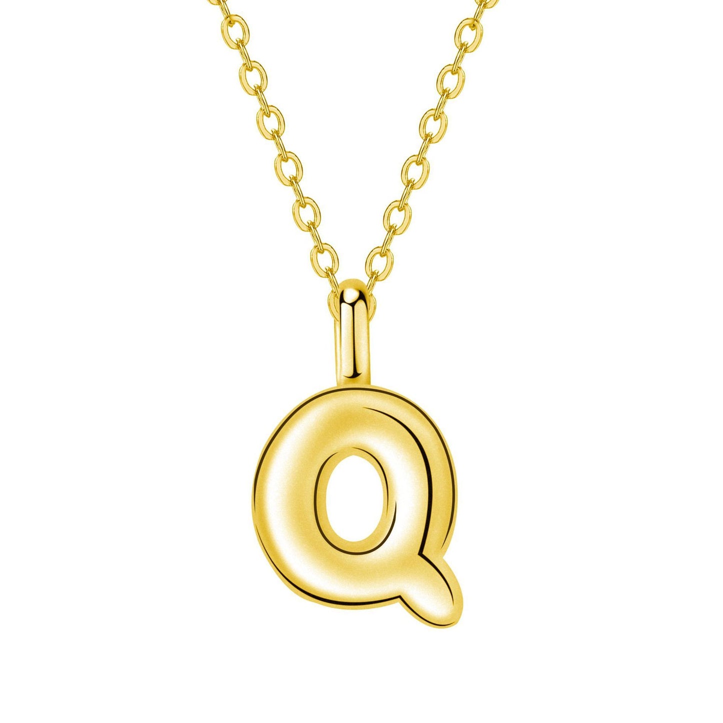 Twin Jewelry Simple Personality Gold 24 Letter Necklace