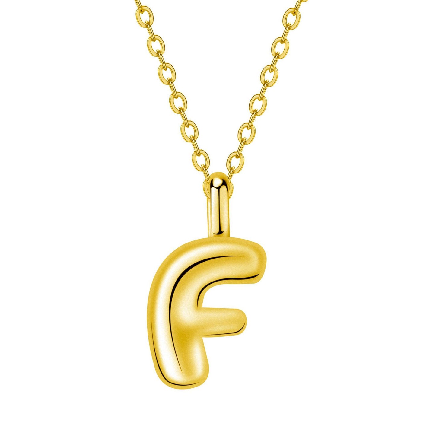 Twin Jewelry Simple Personality Gold 24 Letter Necklace