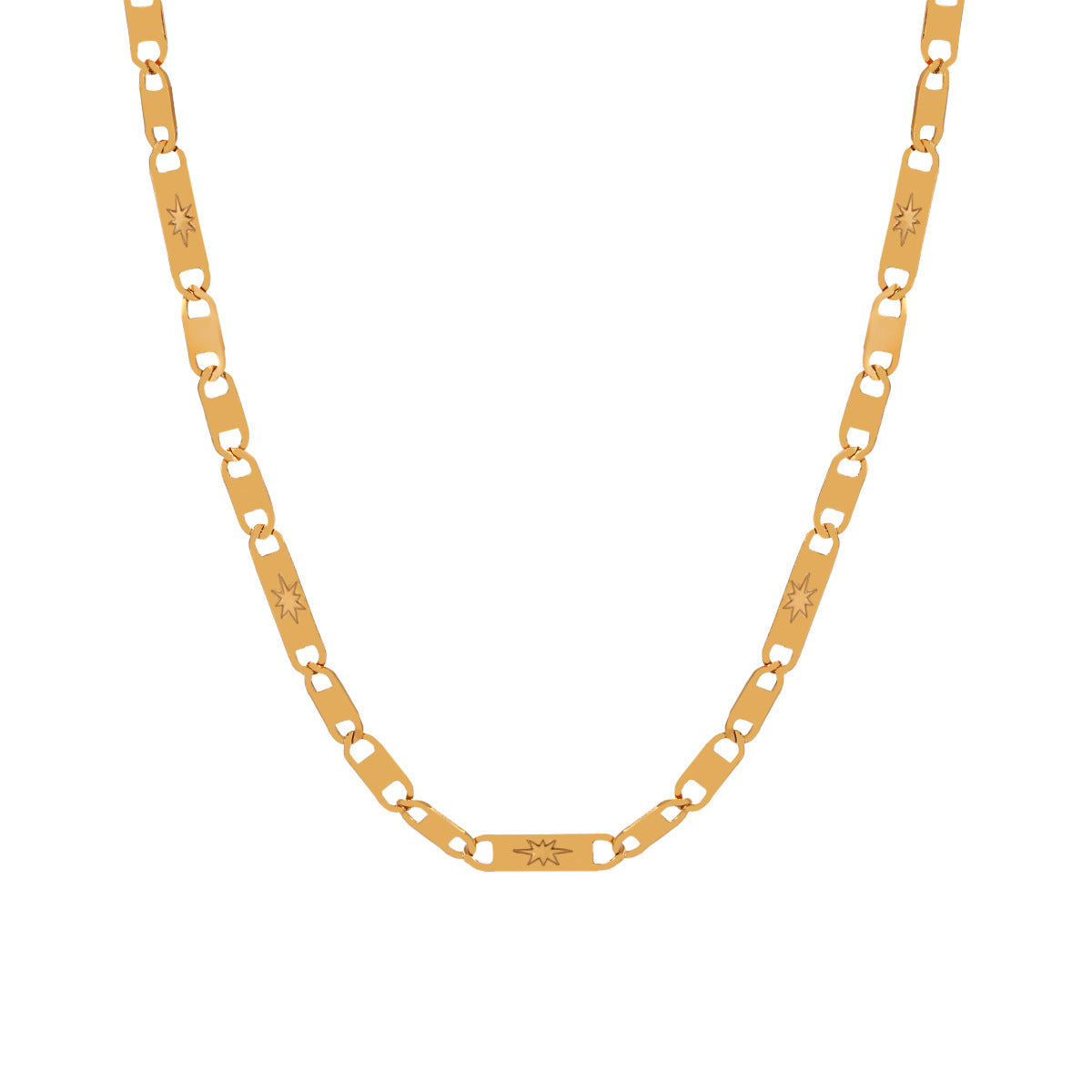 Simple Niche Hammer Pattern Personality Necklace