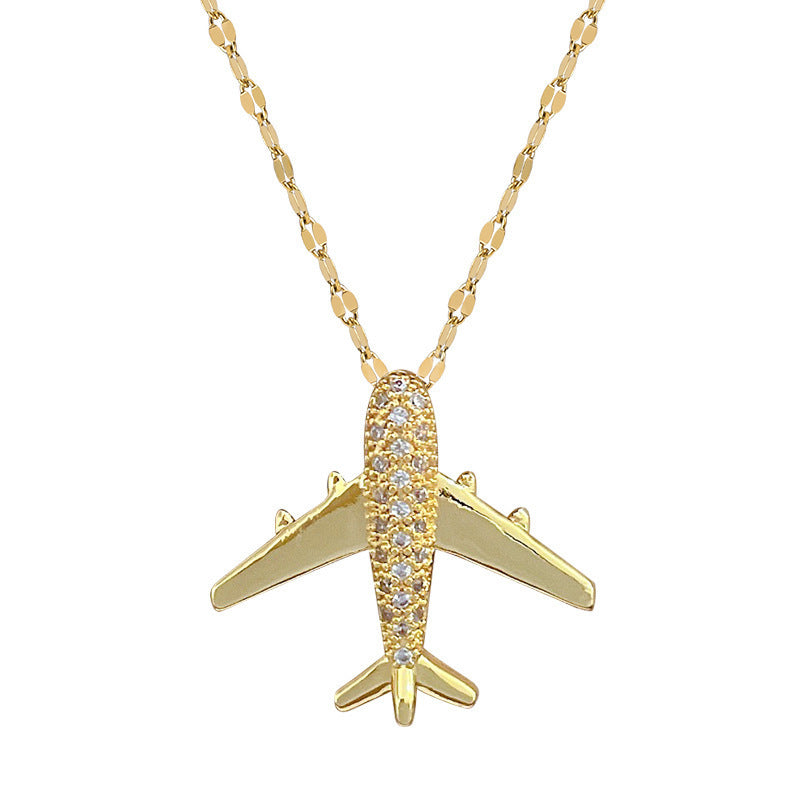 Three-dimensional Full Diamond Light Luxury Temperament Gorgeous Necklace