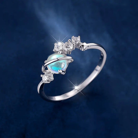 Female Fashion Planet Geometric Ring