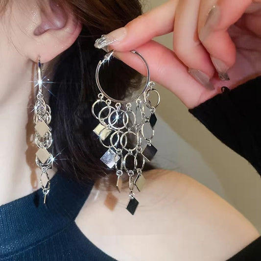 Women's Diamond Exaggerating Tassel Earrings