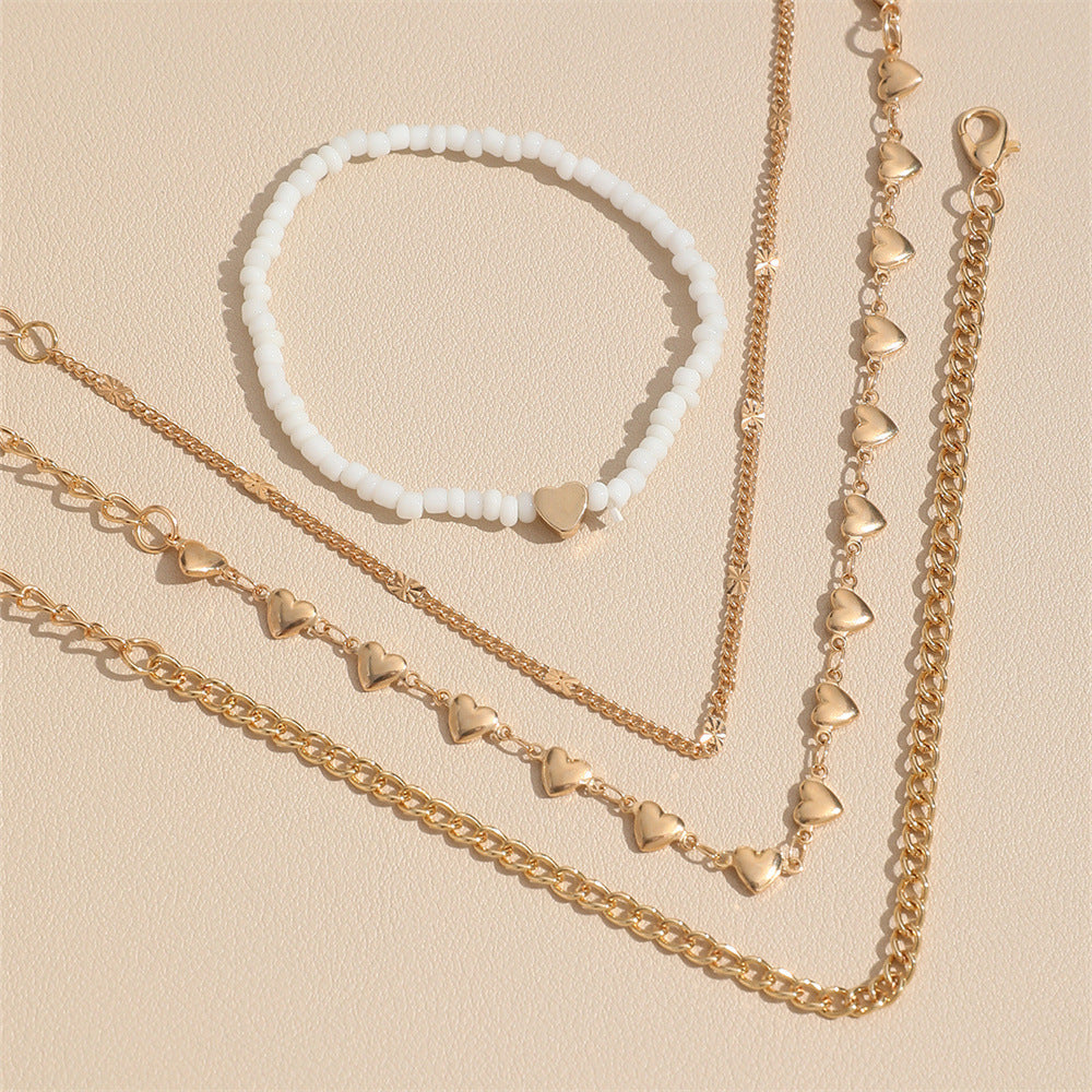 Multi-layer Anklet Retro Beach Metal Chain Anklet Suit