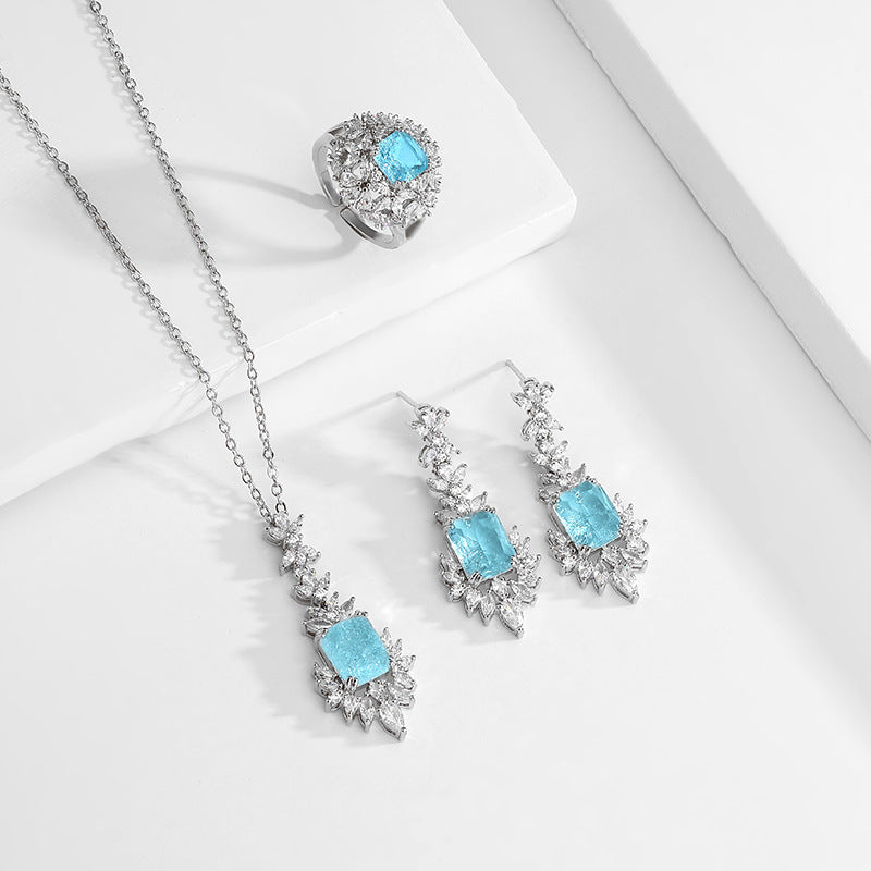Lady Temperament Shining Zircon Necklace