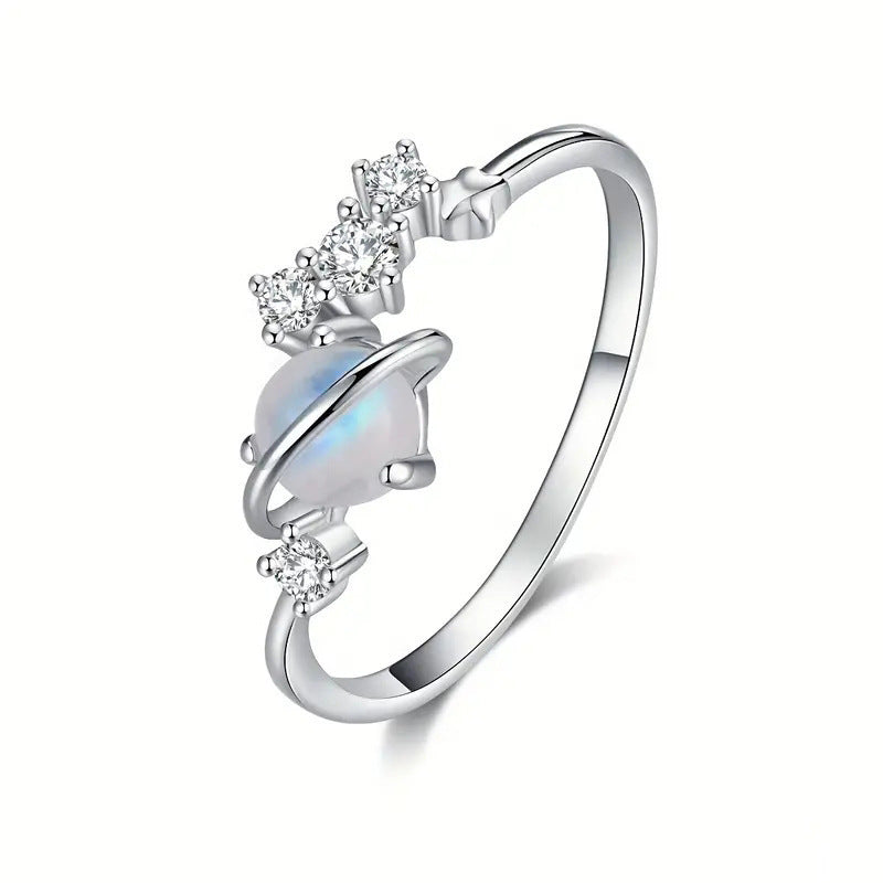 Female Fashion Planet Geometric Ring
