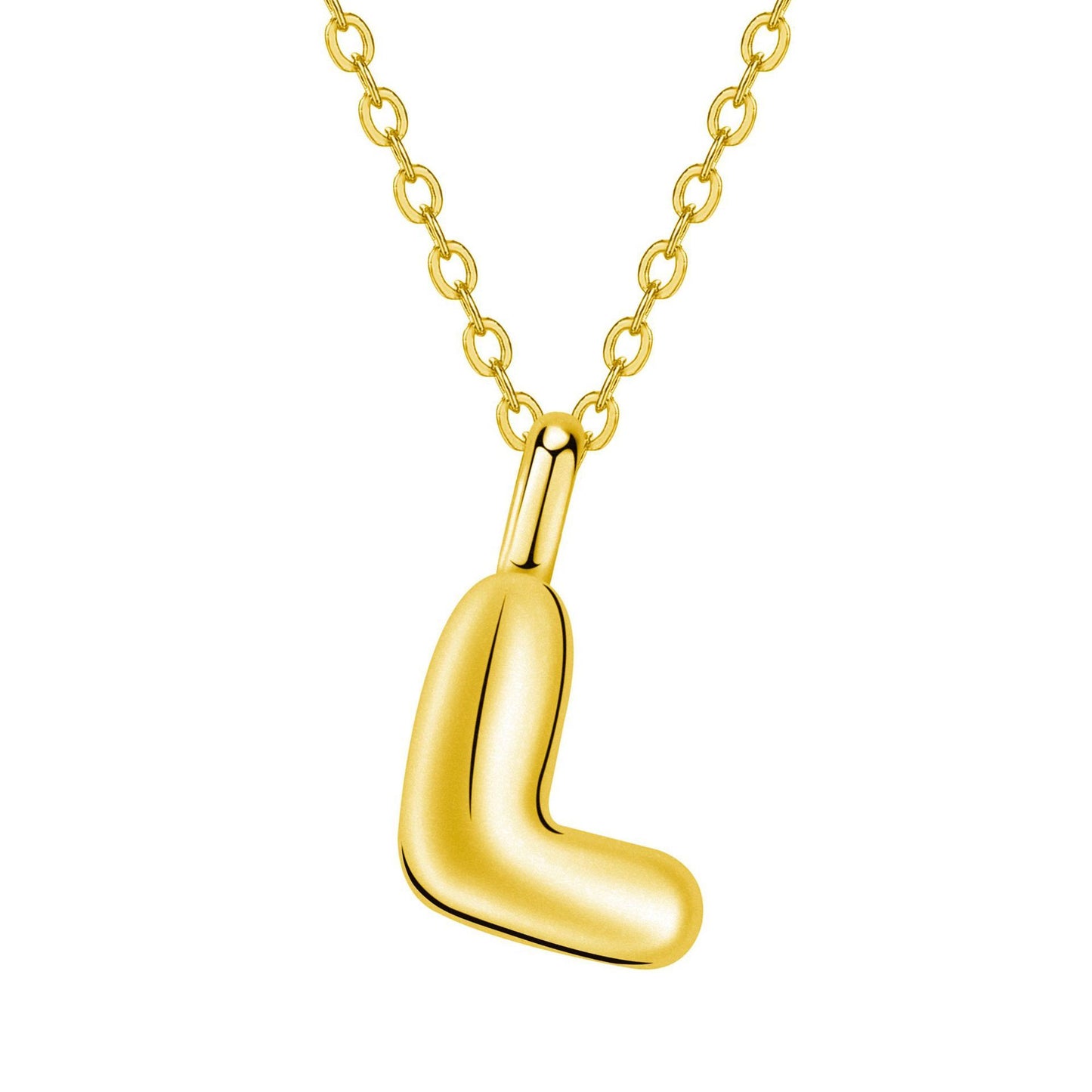 Twin Jewelry Simple Personality Gold 24 Letter Necklace