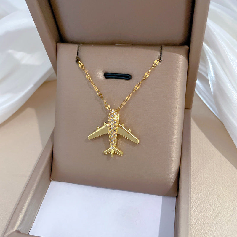 Three-dimensional Full Diamond Light Luxury Temperament Gorgeous Necklace